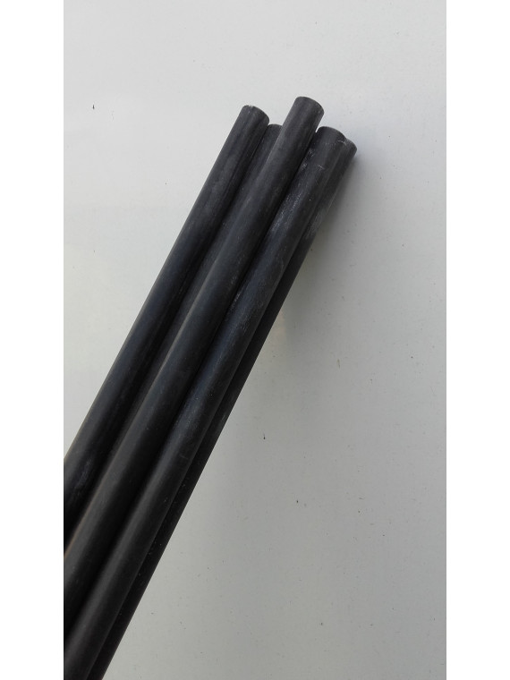 Tube  fibre de verre 12mm x 9mm en longueur de 2 mètres  NOIR