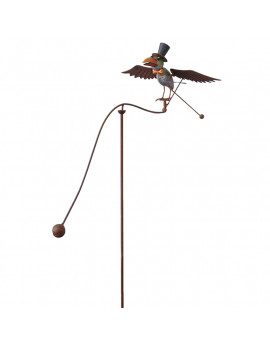 Moulin à vent oiseau - Mobiles et balanciers pour le jardin - AXE