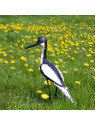 Avocette blanche en métal  recyclé