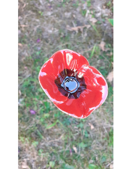 Coquelicot  fleur céramique