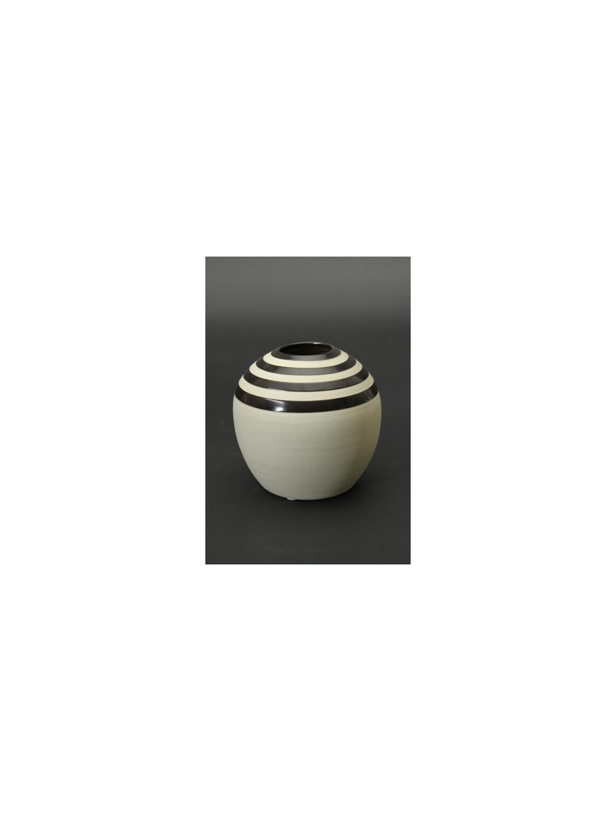 Vase boule en céramique naturelle  6791